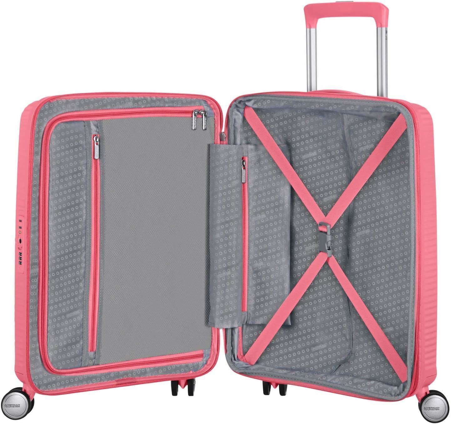 American Tourister Soundbox maleta cabina expandible Color Coral 3 años de garantía - Imagen 6