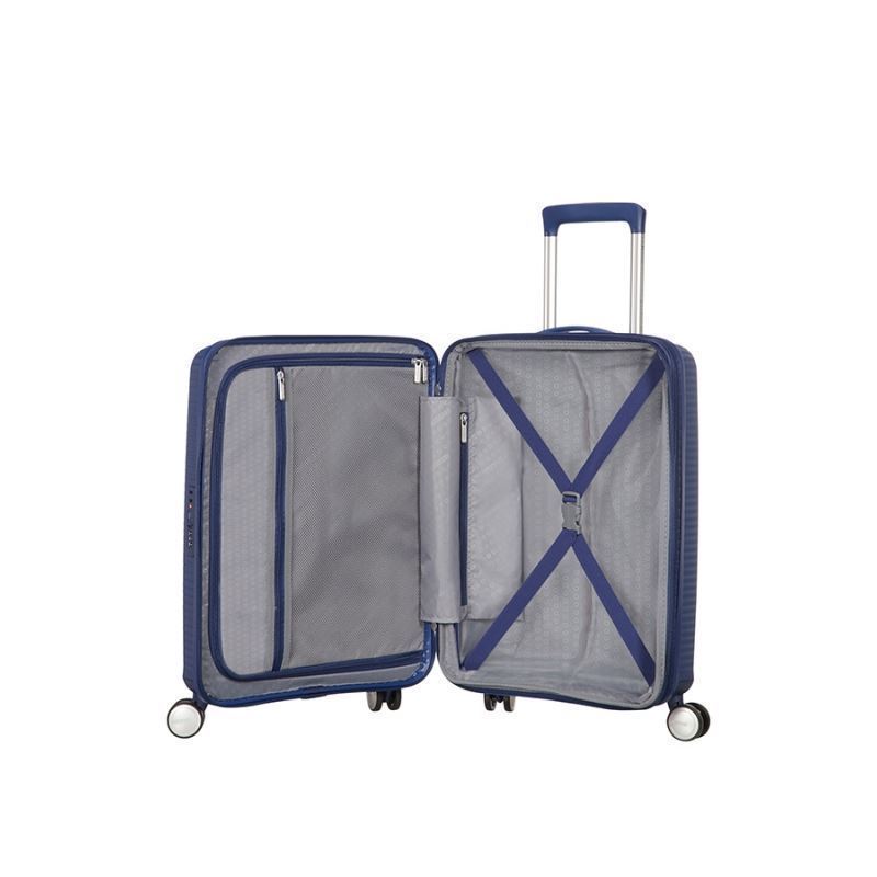 American Tourister Soundbox maleta cabina expandible marino 3 años de garantia - Imagen 2