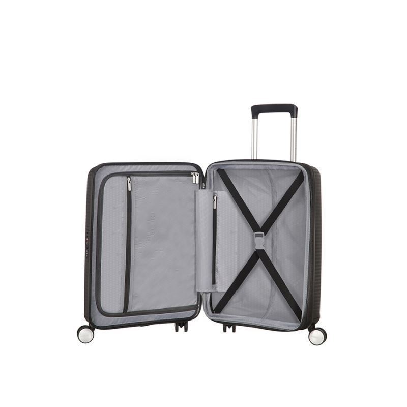 American Tourister Soundbox maleta cabina expandible negro 3 años de Garantía - Imagen 5