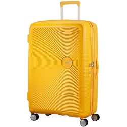 American Tourister Soundbox Maleta Rígida Grande Expandible Color Golden Yellow 3 Años de Garantía - Imagen 2