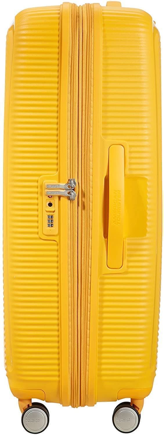American Tourister Soundbox Maleta Rígida Grande Expandible Color Golden Yellow 3 Años de Garantía - Imagen 3