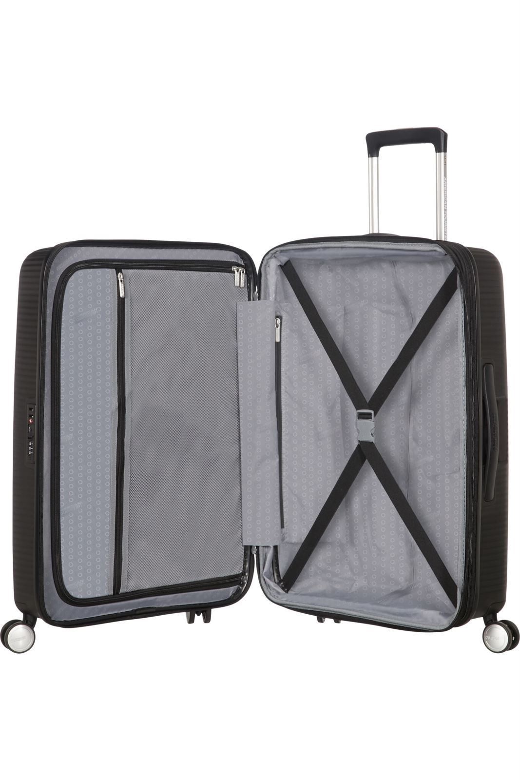 American Tourister Soundbox Maleta Rígida Grande Expandible Color Negro 3 Años de Garantía - Imagen 3