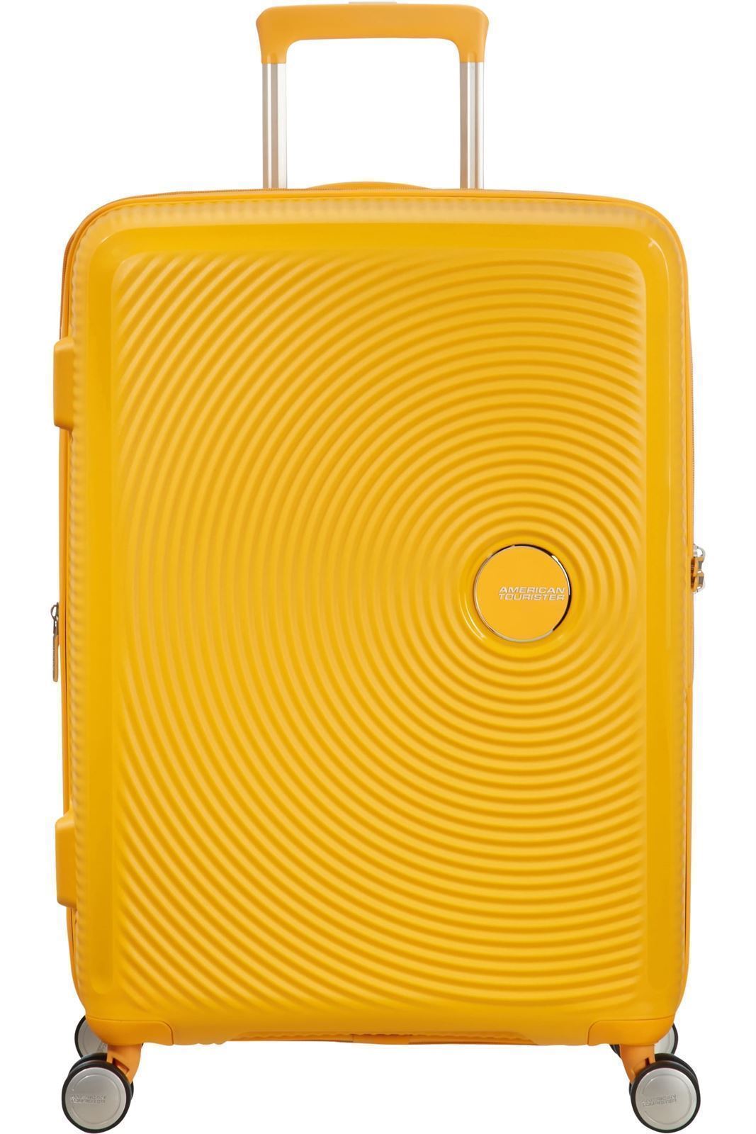 American Tourister Soundbox Maleta Rígida Mediana Expandible Color Golden Yellow 3 Años de Garantía - Imagen 1