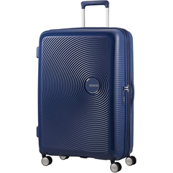 American Tourister Soundbox rigida grande expandible Azul marino - Imagen 1