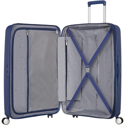 American Tourister Soundbox rigida grande expandible Azul marino - Imagen 2