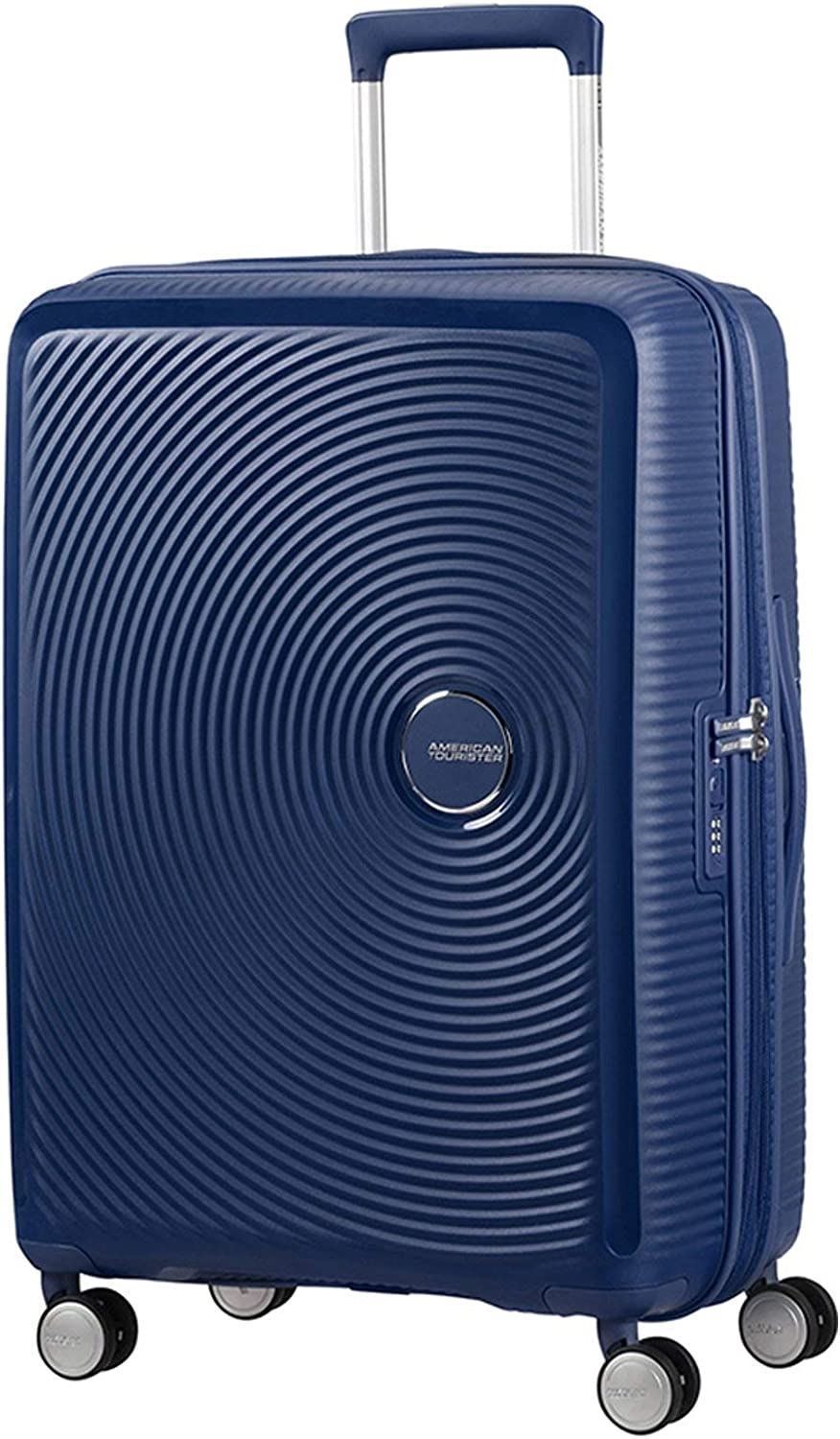 American Tourister Soundbox rigida mediana expandible Marino 3 años de garantía - Imagen 1