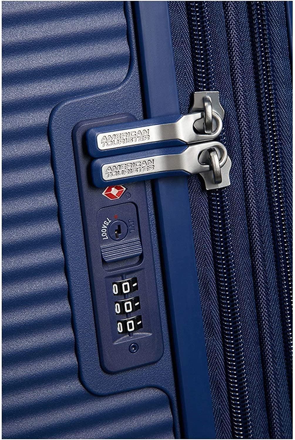American Tourister Soundbox rigida mediana expandible Marino 3 años de garantía - Imagen 5
