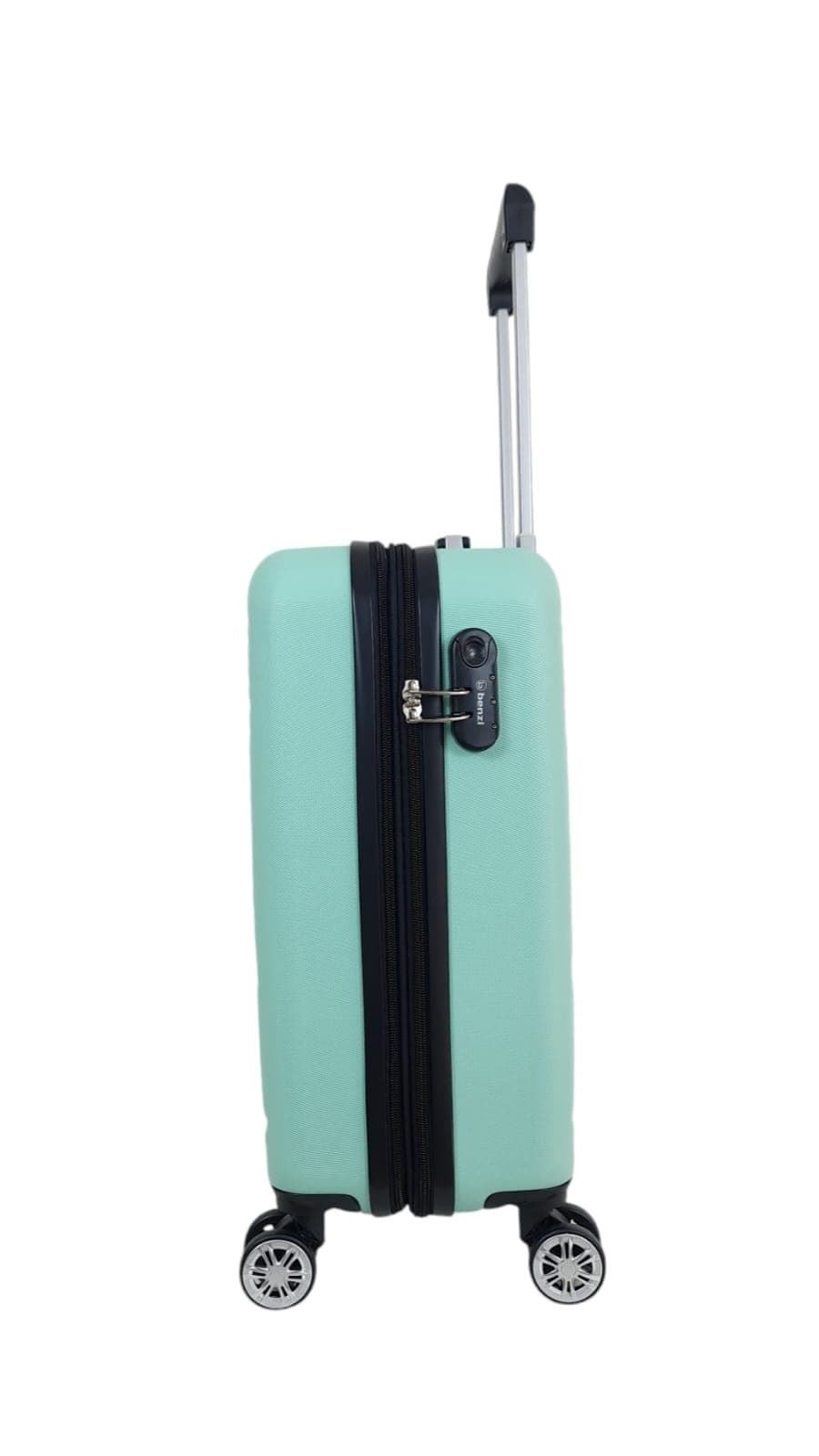 Benzi Maleta 5688 Rígida Barata Tamaño Cabina  Resistente Expandible Medidas 55x40x20/25 cms color Verde Claro - Imagen 7