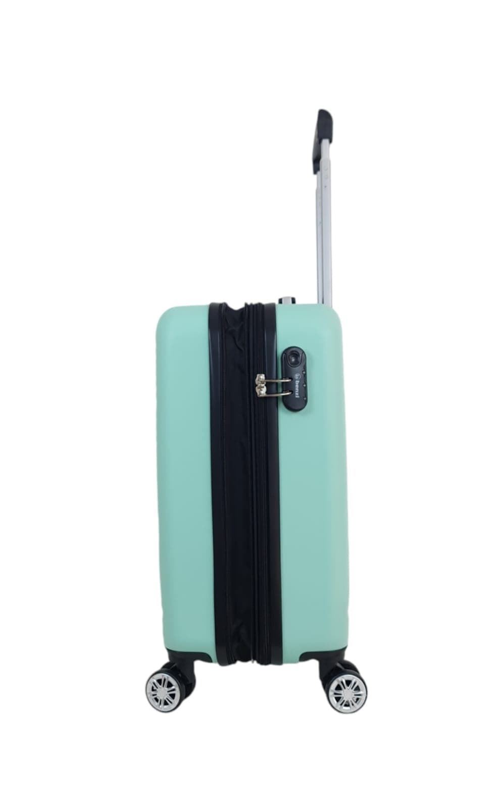 Benzi Maleta 5688 Rígida Barata Tamaño Cabina  Resistente Expandible Medidas 55x40x20/25 cms color Verde Claro - Imagen 8