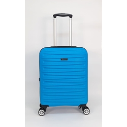 Benzi Maleta de Cabina 5493 Expandible de Material ABS  muy Ligera medidas 55x39x20/25 cms 4 Ruedas Dobles Color Azul - Imagen 1