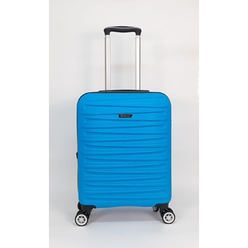 Benzi Maleta de Cabina 5493 Expandible de Material ABS  muy Ligera medidas 55x39x20/25 cms 4 Ruedas Dobles Color Azul - Imagen 1