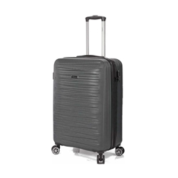 Benzi Maleta de Cabina 5493 Expandible de Material ABS  muy Ligera medidas 55x39x20/25 cms 4 Ruedas Dobles Color Gris - Imagen 1