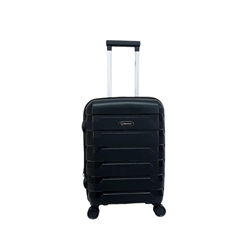 Benzi Maleta de Cabina 5750 Expandible de Polipropileno muy Ligera y Resistente medidas 55x38x20/25 cms 4 Ruedas Dobles Color Negro - Imagen 1