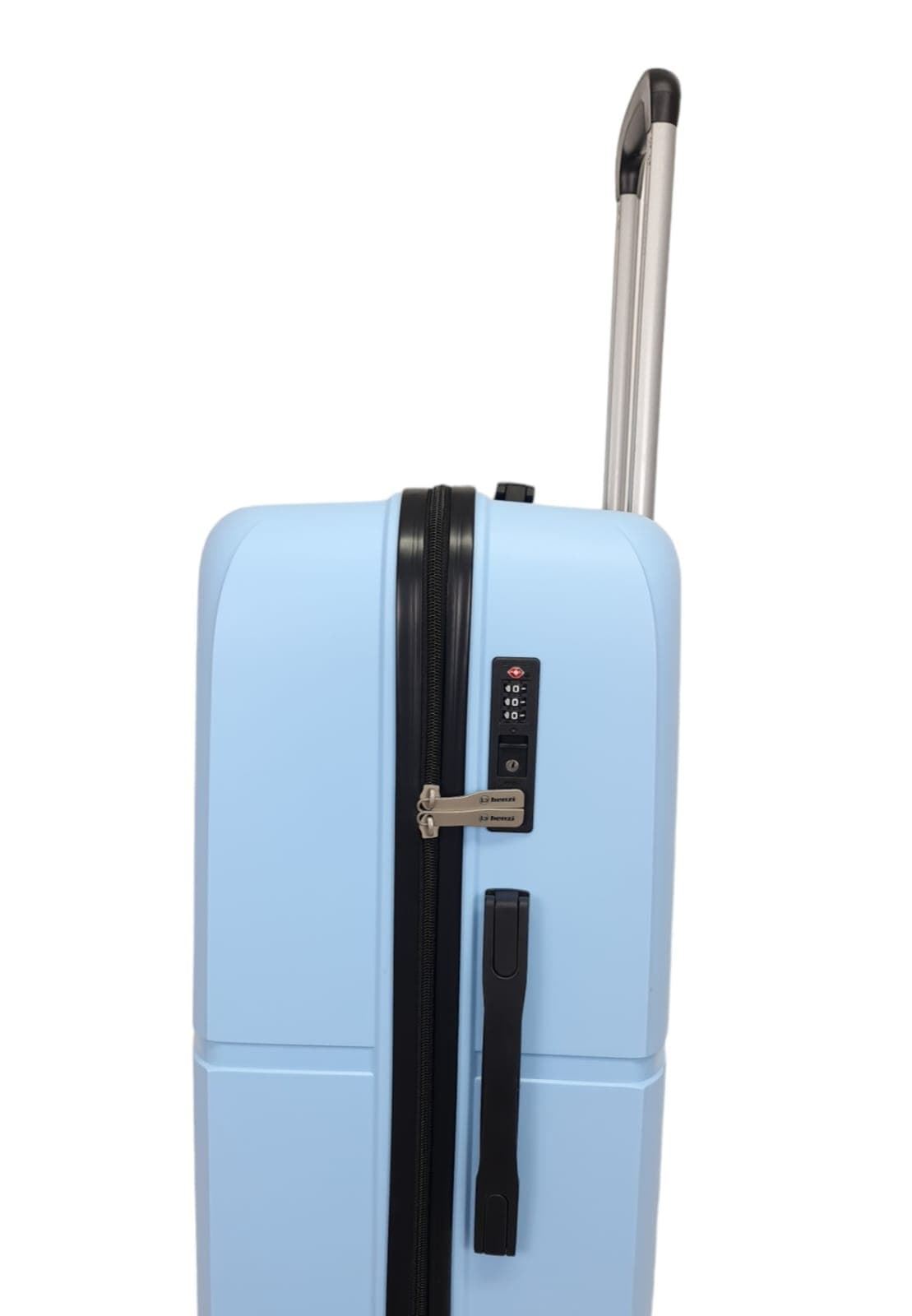 Benzi Maleta Grande Aero 5754 de Polipropileno muy Ligera y Resistente medidas 74 x 50 x 26 cms 4 Ruedas Dobles Color Azul Celeste - Imagen 8