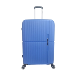 Benzi Maleta Grande Aero 5754 de Polipropileno muy Ligera y Resistente medidas 74 x 50 x 26 cms 4 Ruedas Dobles Color Azul - Imagen 1