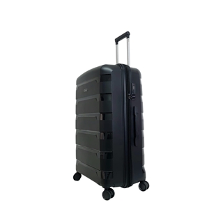 Benzi Maleta Grande Expandible 5750 de Polipropileno muy Ligera y Resistente medidas 74 x 49 x 27/32 cms 4 Ruedas Dobles Color Negro - Imagen 2
