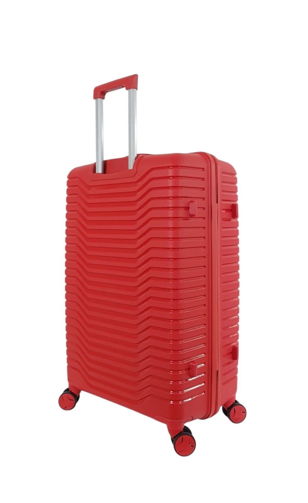 Benzi Maleta Grande PRO 5820 de Polipropileno muy Ligera y Resistente medidas 75 x 50 x 27 cms 4 Ruedas Dobles Color Rojo - Imagen 4
