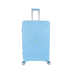 Benzi Maleta Grande Rombo 5752 de Polipropileno muy Ligera y Resistente medidas 75 x 51 x 27 cms 4 Ruedas Dobles Color Azul Celeste - Imagen 1