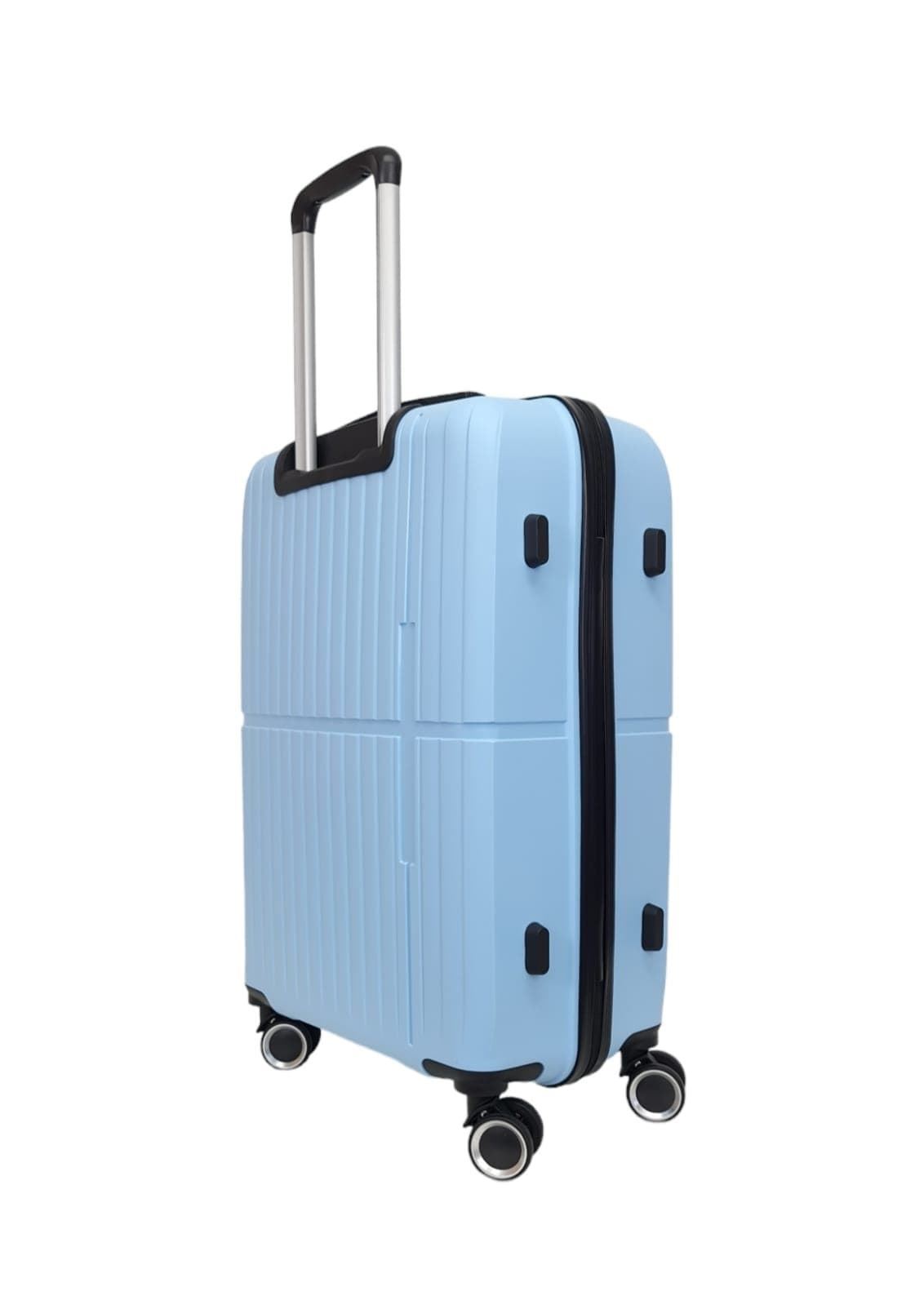 Benzi Maleta Mediana Aero 5754 de Polipropileno muy Ligera y Resistente medidas 64x42x25 cms 4 Ruedas Dobles Color Azul Celeste - Imagen 3