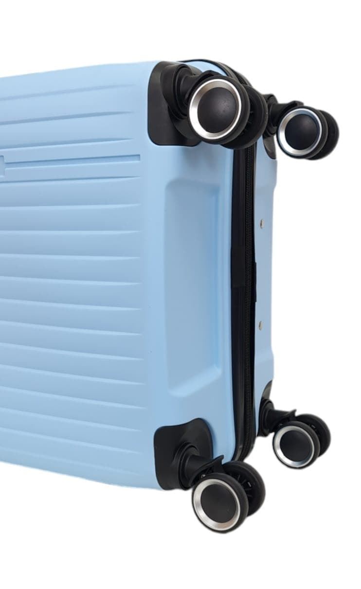 Benzi Maleta Mediana Aero 5754 de Polipropileno muy Ligera y Resistente medidas 64x42x25 cms 4 Ruedas Dobles Color Azul Celeste - Imagen 9