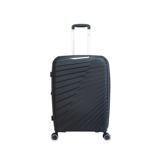 Benzi Maleta Mediana Expandible 5808 de Polipropileno muy Ligera y Resistente medidas 64x42x25/30 cms 4 Ruedas Dobles Color Negro - Imagen 1