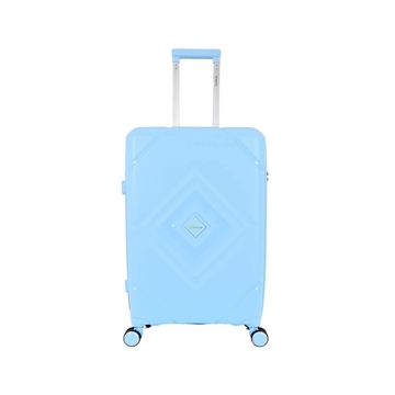 Benzi Maleta Mediana Rombo 5752 de Polipropileno muy Ligera y Resistente medidas 66x42x26 cms 4 Ruedas Dobles Color Azul Celeste - Imagen 1