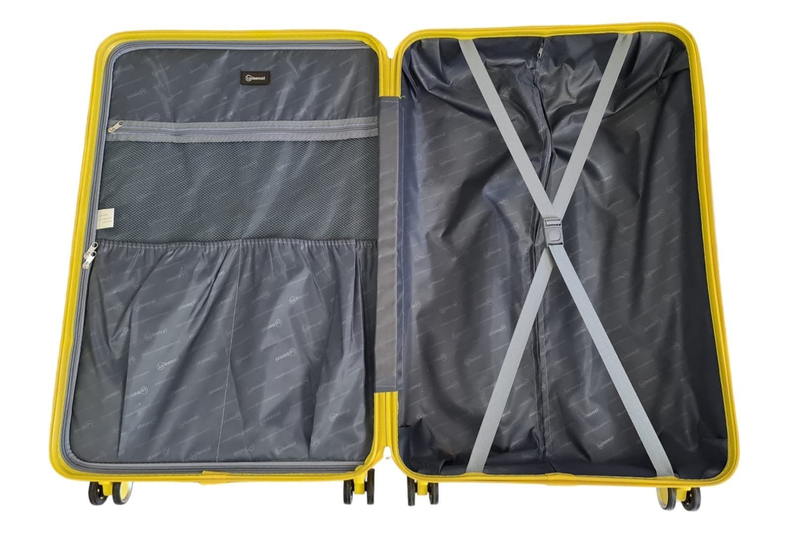 Benzi Maleta Rigida Barata Tamaño Grande Lite 5687 Ligera Medidas 75x49x29 cms color Amarillo - Imagen 6