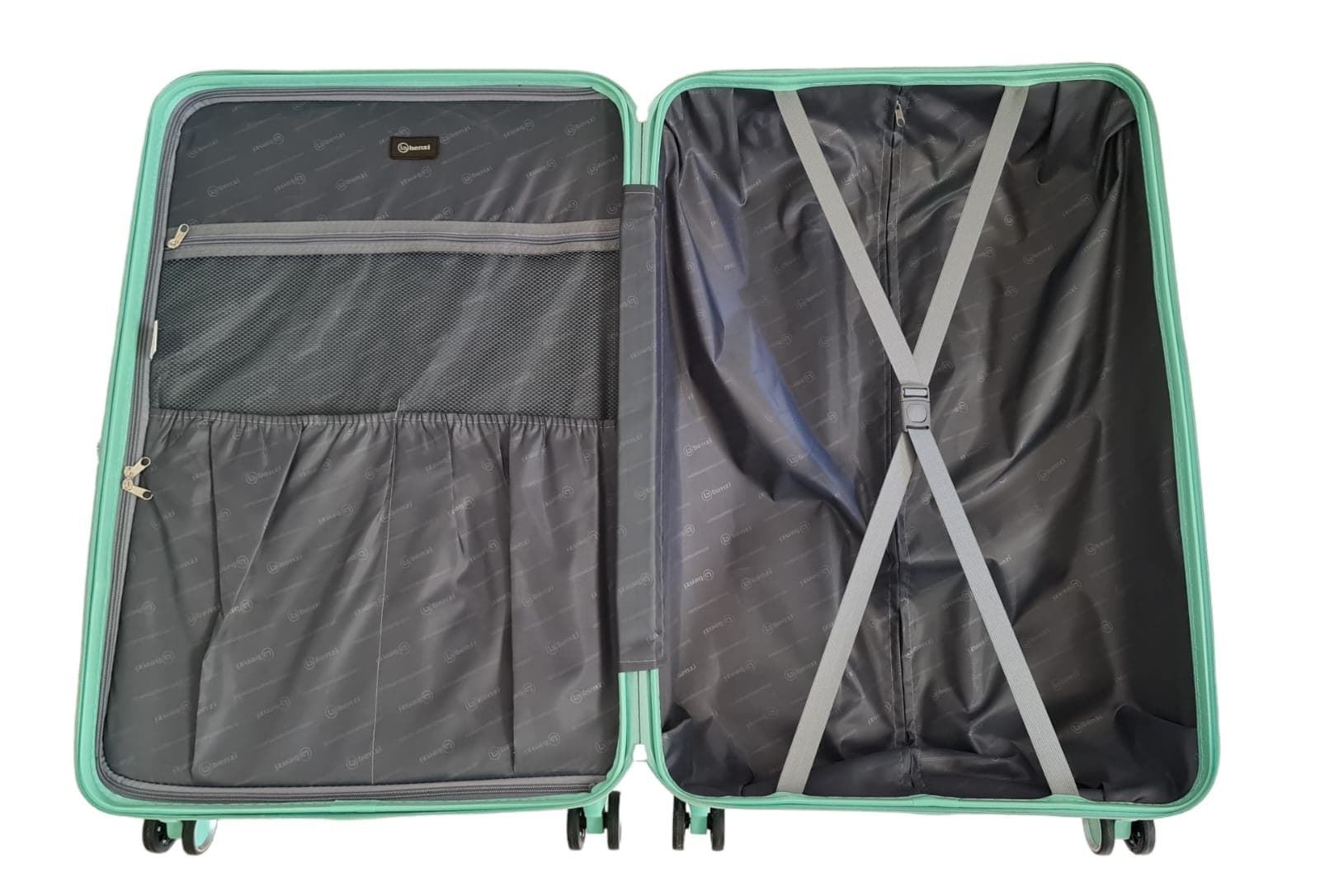 Benzi Maleta Rigida Barata Tamaño Grande Lite 5687 Ligera Medidas 75x49x29 cms color Verde Claro - Imagen 6