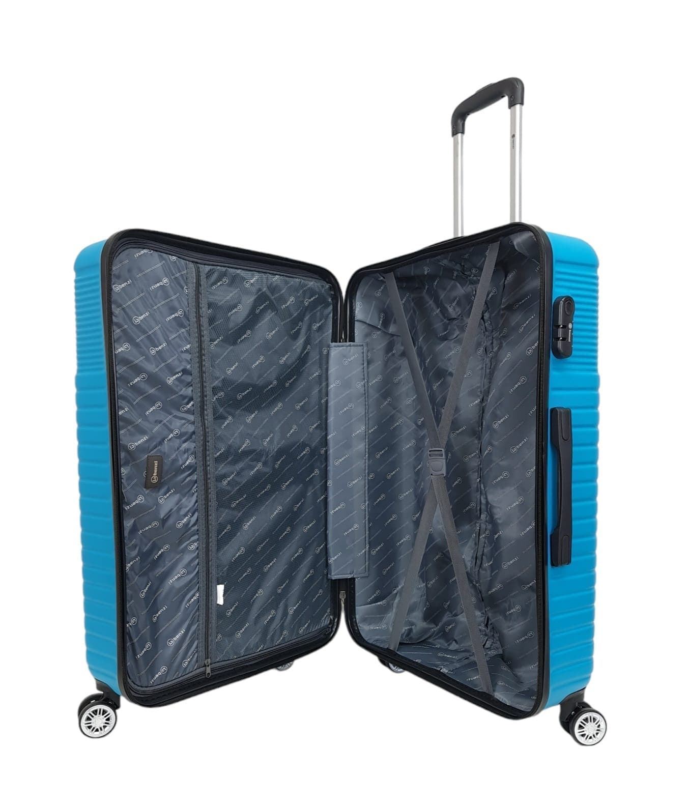 Benzi Maleta Rigida Barata Tamaño mediano Lite 5747  Ligera Medidas 64x41x25 cms color Azul Java - Imagen 10