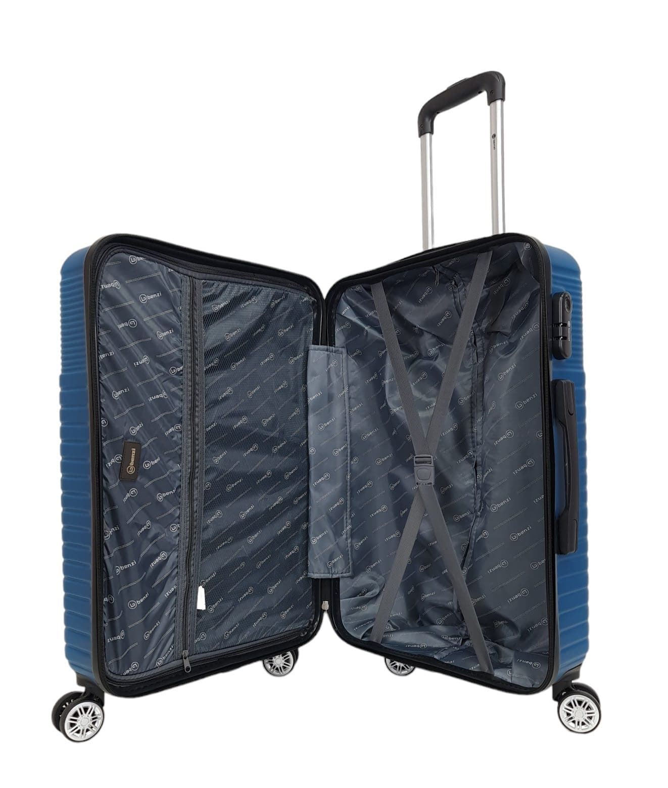 Benzi Maleta Rigida Barata Tamaño mediano Lite 5747  Ligera Medidas 64x41x25 cms color Azul Marino - Imagen 8