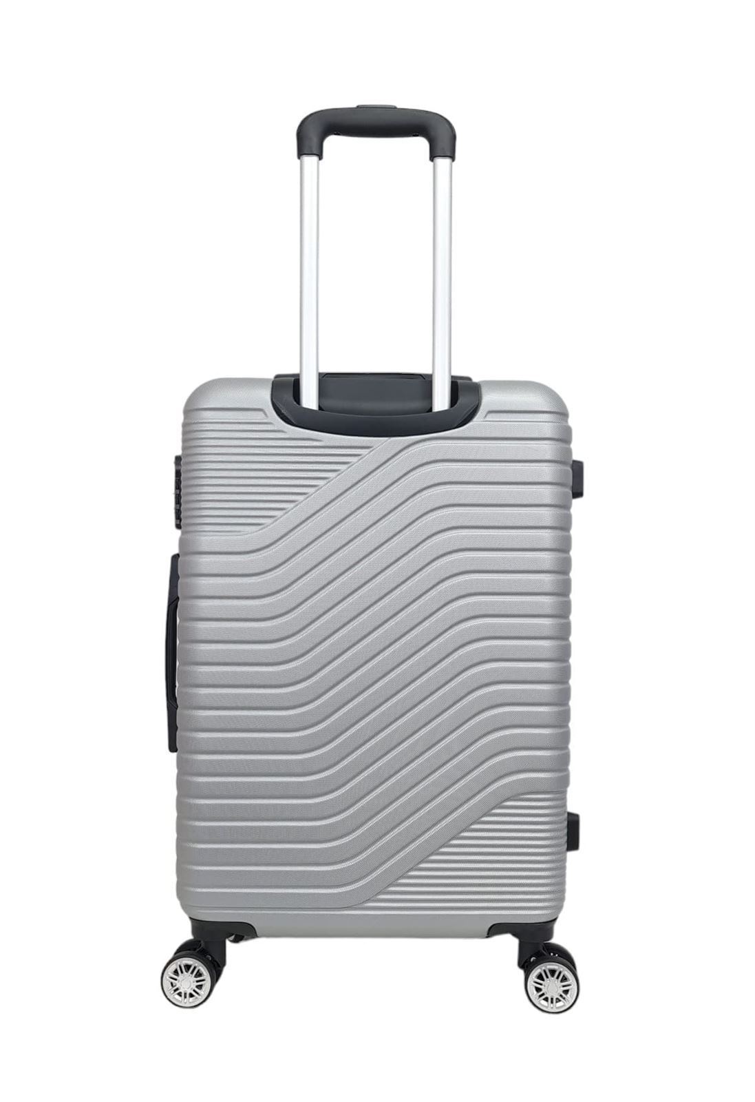 Benzi Maleta Rigida Barata Tamaño mediano Lite 5747  Ligera Medidas 64x41x25 cms color Gris Plata - Imagen 4