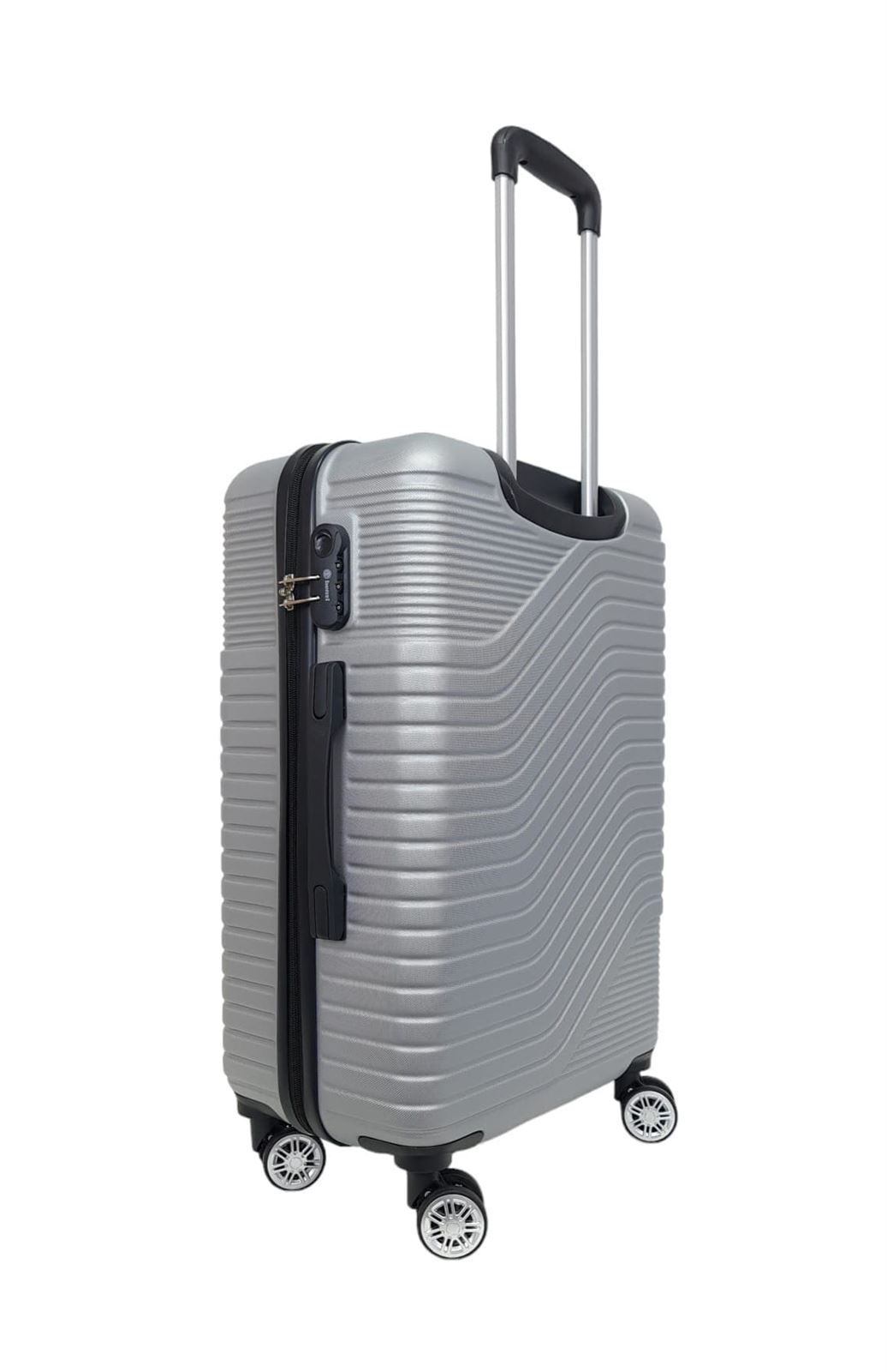 Benzi Maleta Rigida Barata Tamaño mediano Lite 5747  Ligera Medidas 64x41x25 cms color Gris Plata - Imagen 5