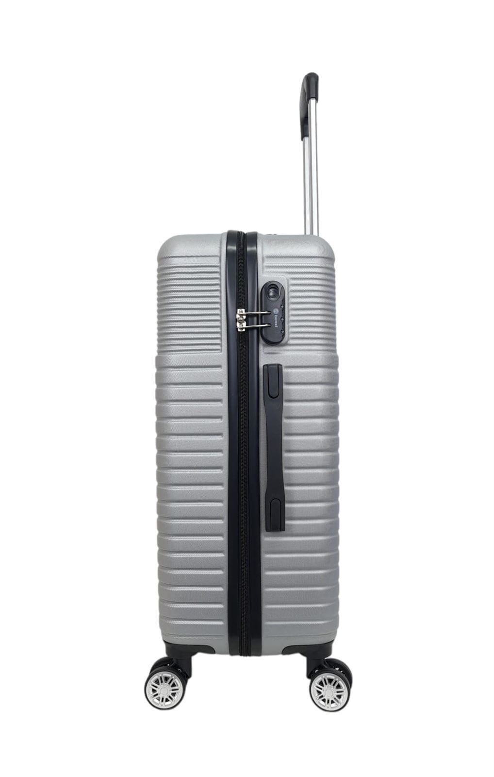 Benzi Maleta Rigida Barata Tamaño mediano Lite 5747  Ligera Medidas 64x41x25 cms color Gris Plata - Imagen 6
