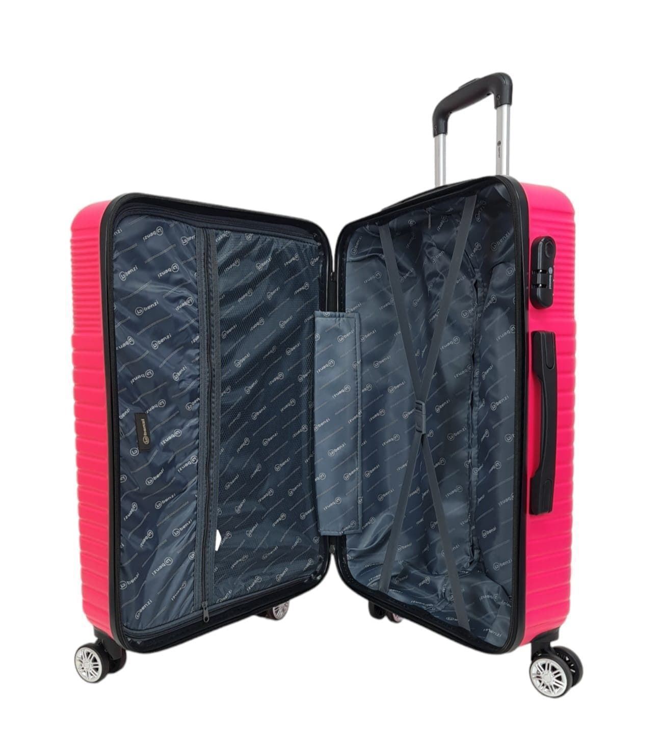 Benzi Maleta Rigida Barata Tamaño mediano Lite 5747  Ligera Medidas 64x41x25 cms color Rosa - Imagen 8