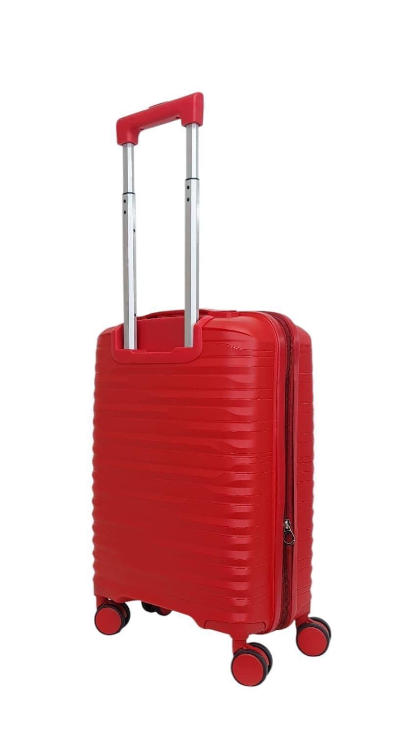 Itaca Maleta de Cabina Expandible de Polipropileno muy Ligera y Resistente medidas 55x39x20/25 cms 4 Ruedas Dobles Color Rojo - Imagen 6