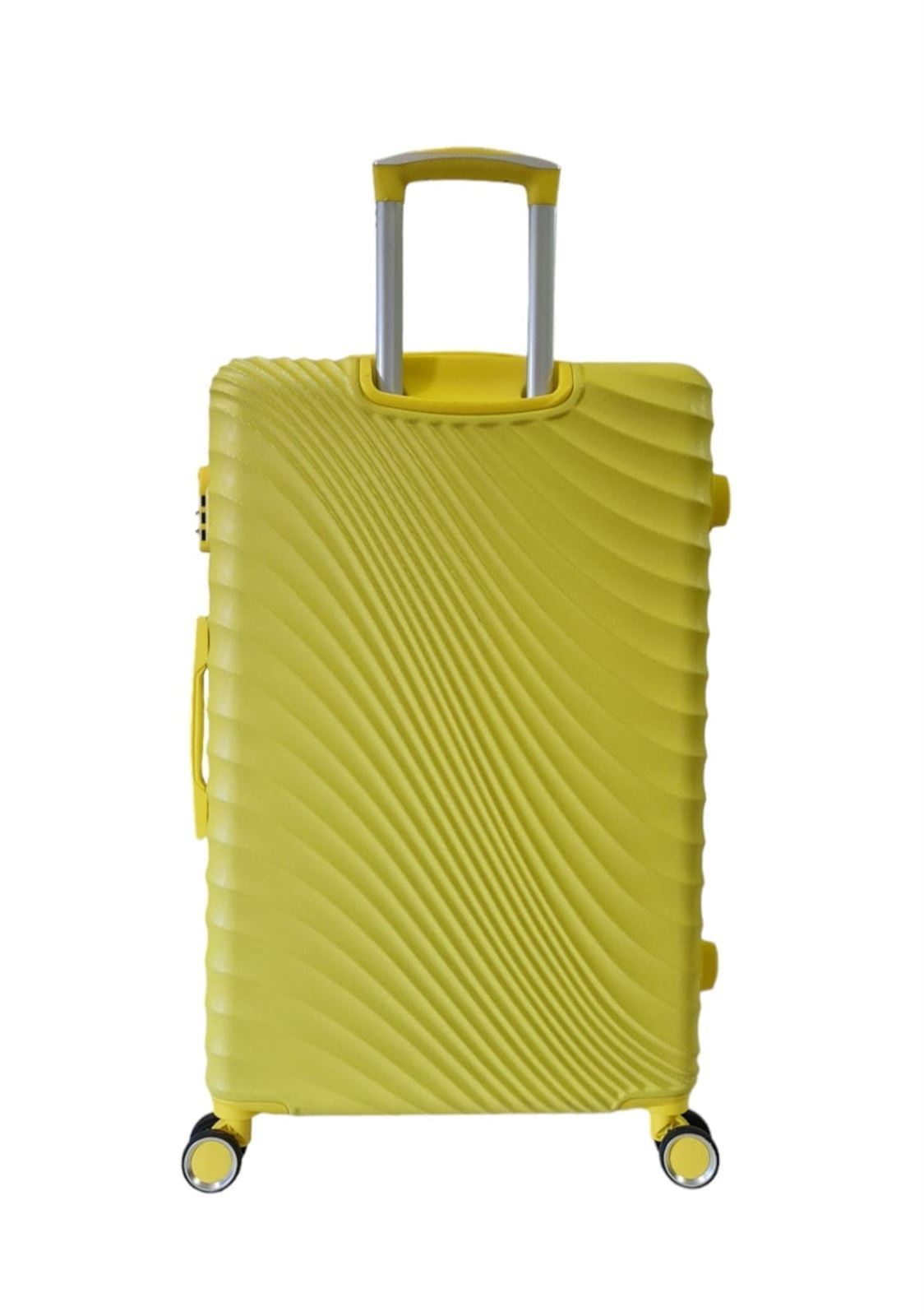 Lys Maleta Rigida Barata Tamaño Grande 616 Ligera Material ABS Medidas 75x48x28 cms color Amarillo - Imagen 3