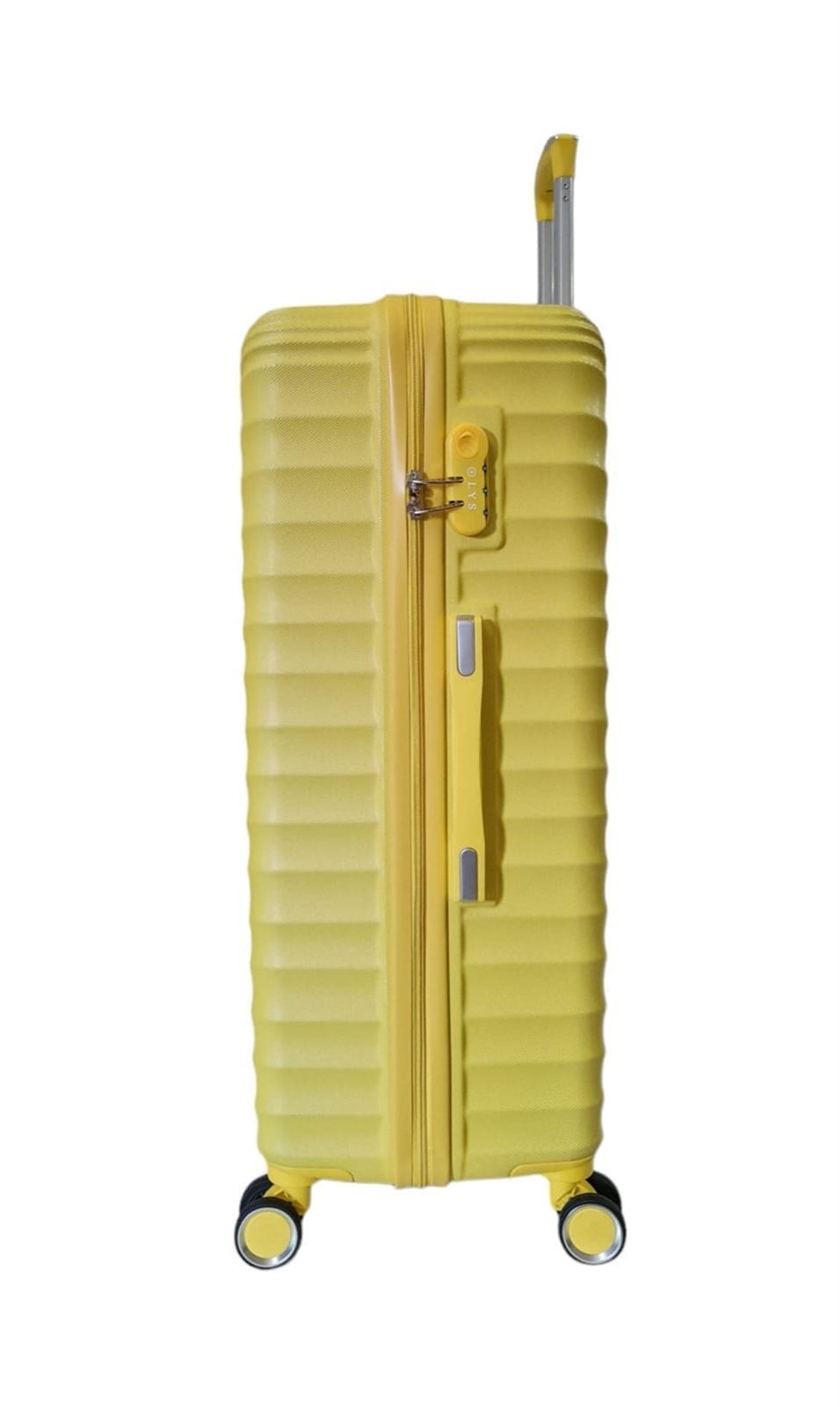Lys Maleta Rigida Barata Tamaño Grande 616 Ligera Material ABS Medidas 75x48x28 cms color Amarillo - Imagen 5