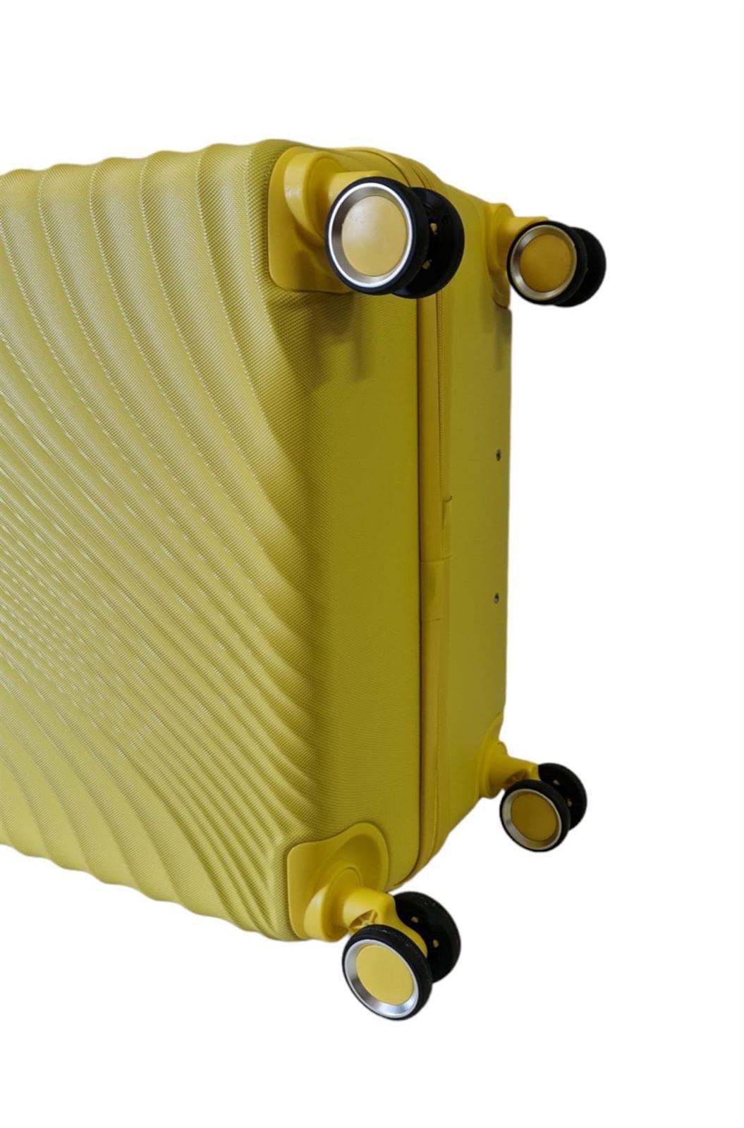 Lys Maleta Rigida Barata Tamaño Grande 616 Ligera Material ABS Medidas 75x48x28 cms color Amarillo - Imagen 10