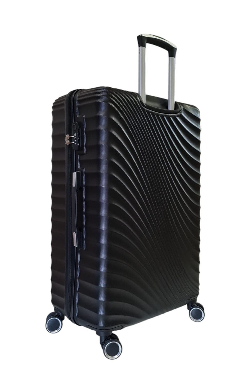 Lys Maleta Rigida Barata Tamaño Grande 616 Ligera Material ABS Medidas 75x48x28 cms color Negro - Imagen 2