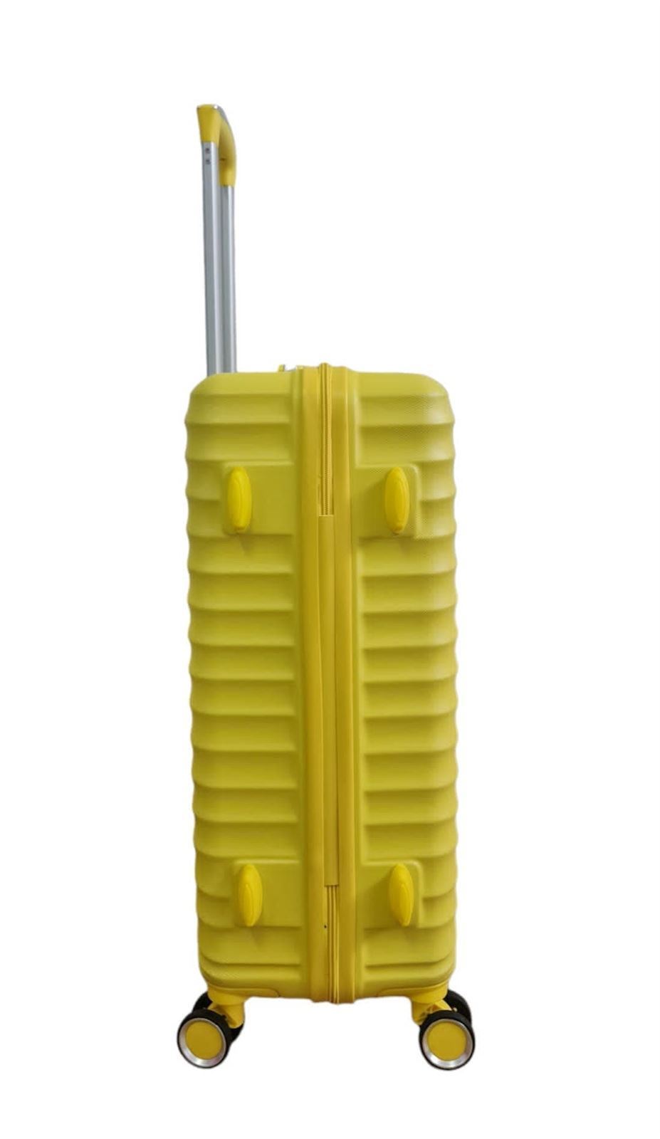Lys Maleta Rígida Barata Tamaño mediano 616 Material ABS  Ligera Medidas 65x42x26 cms color Amarillo - Imagen 7