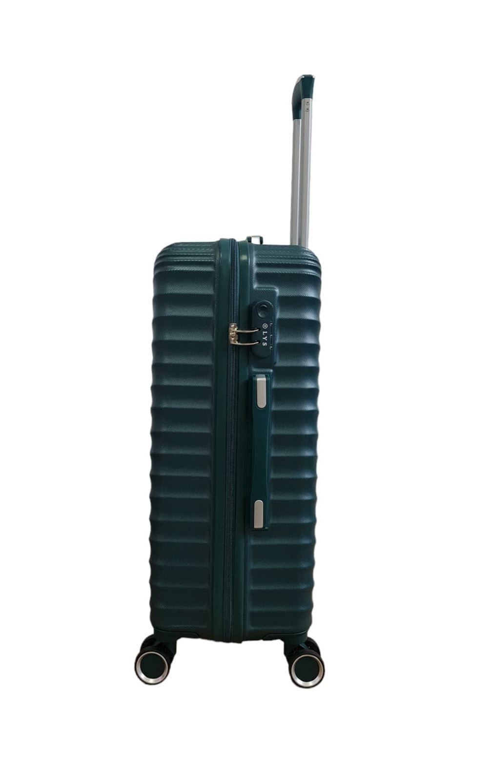 Lys Maleta Rígida Barata Tamaño mediano 616 Material ABS  Ligera Medidas 65x42x26 cms color Verde Militar - Imagen 5