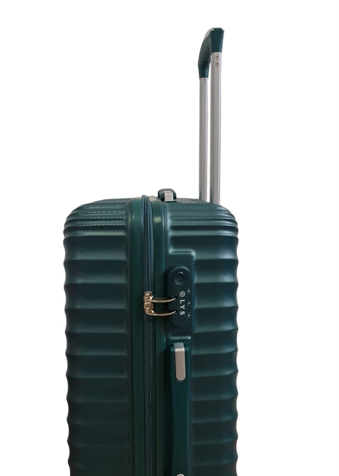 Lys Maleta Rígida Barata Tamaño mediano 616 Material ABS  Ligera Medidas 65x42x26 cms color Verde Militar - Imagen 8
