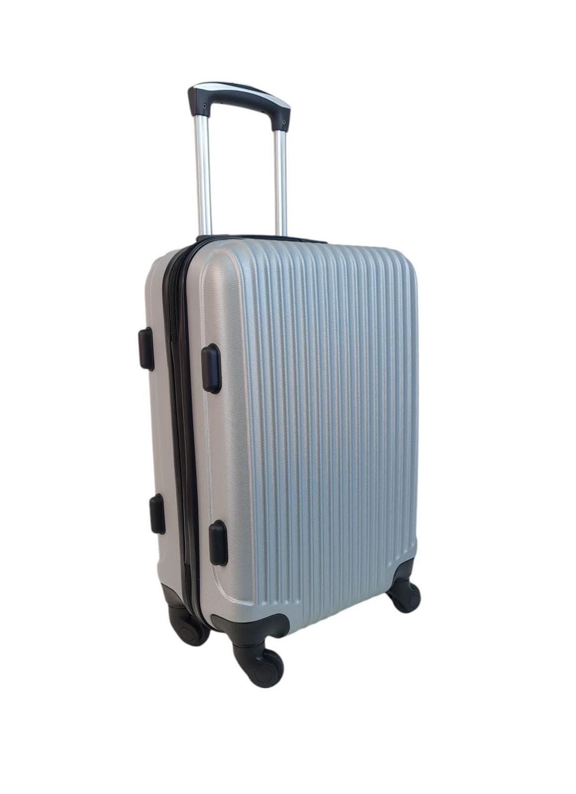 Maleta EXE Cabina 55x38x20cms Ligera Barata Material ABS color Gris Plata - Imagen 3