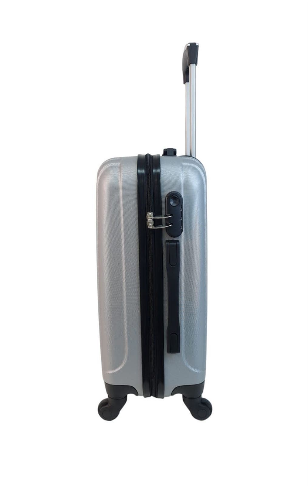 Maleta EXE Cabina 55x38x20cms Ligera Barata Material ABS color Gris Plata - Imagen 4