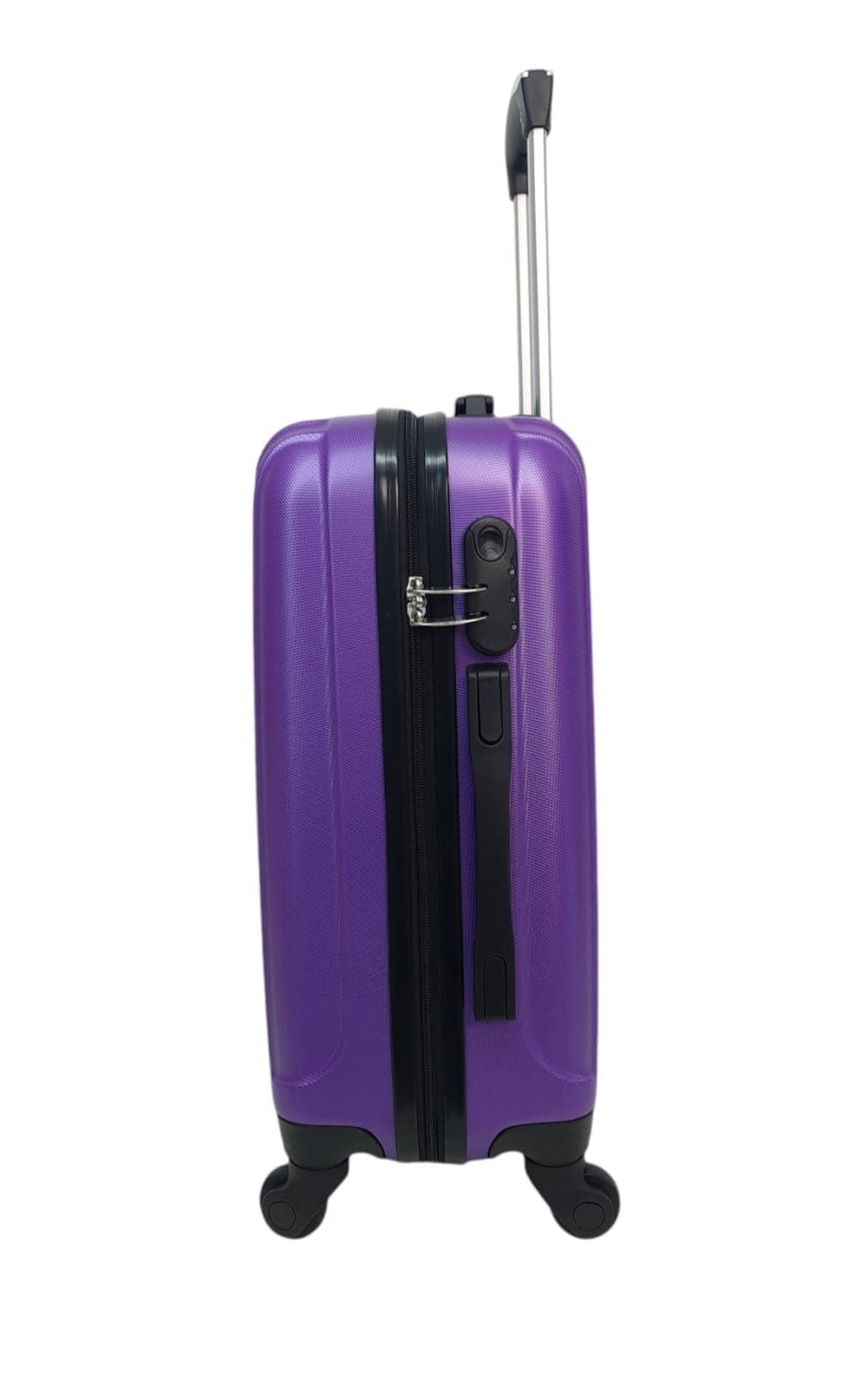Maleta EXE Cabina 55x38x20cms Ligera Barata Material ABS color Morado - Imagen 3