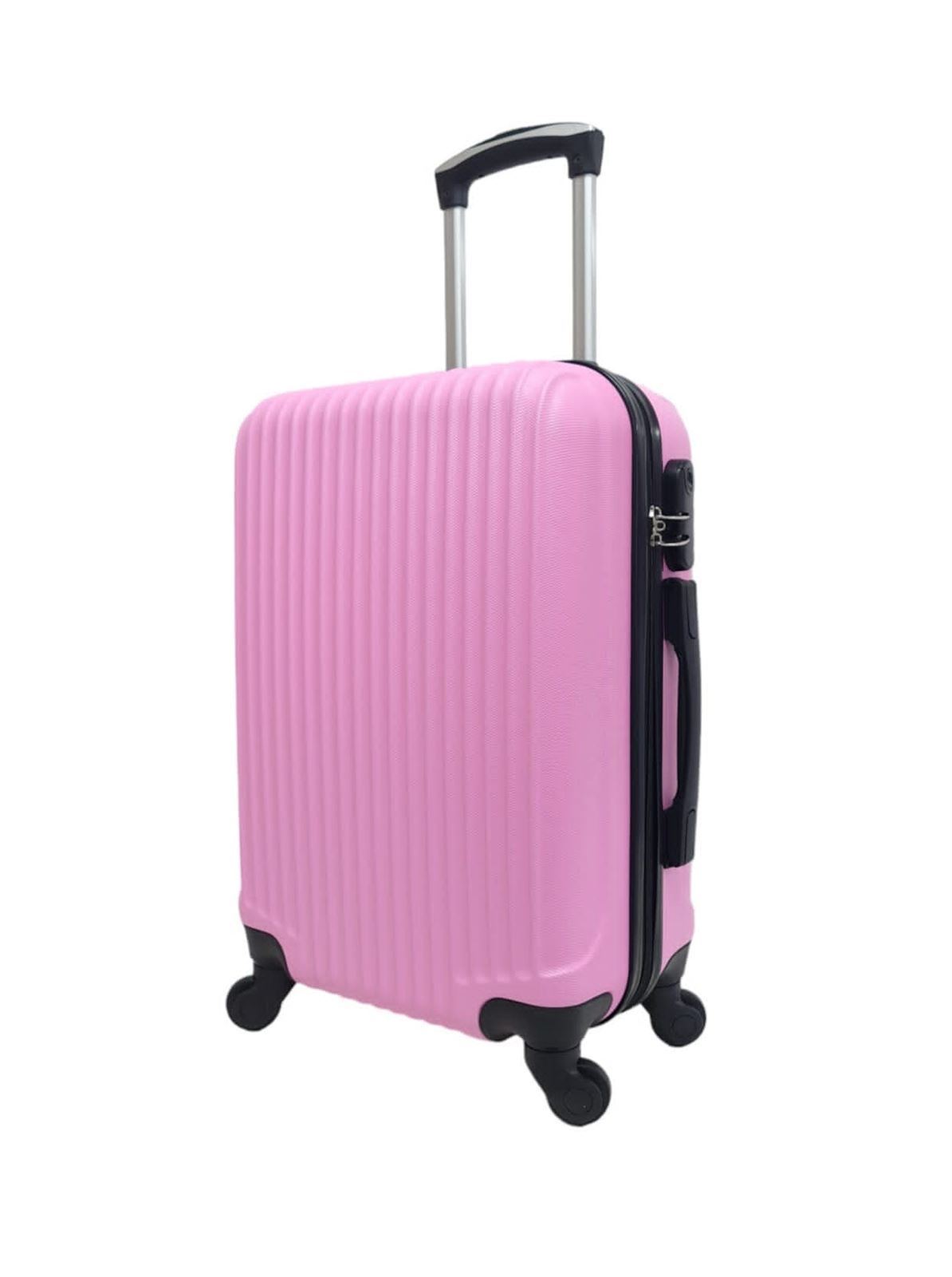Maleta EXE Cabina 55x38x20cms Ligera Barata Material ABS color Rosa - Imagen 2