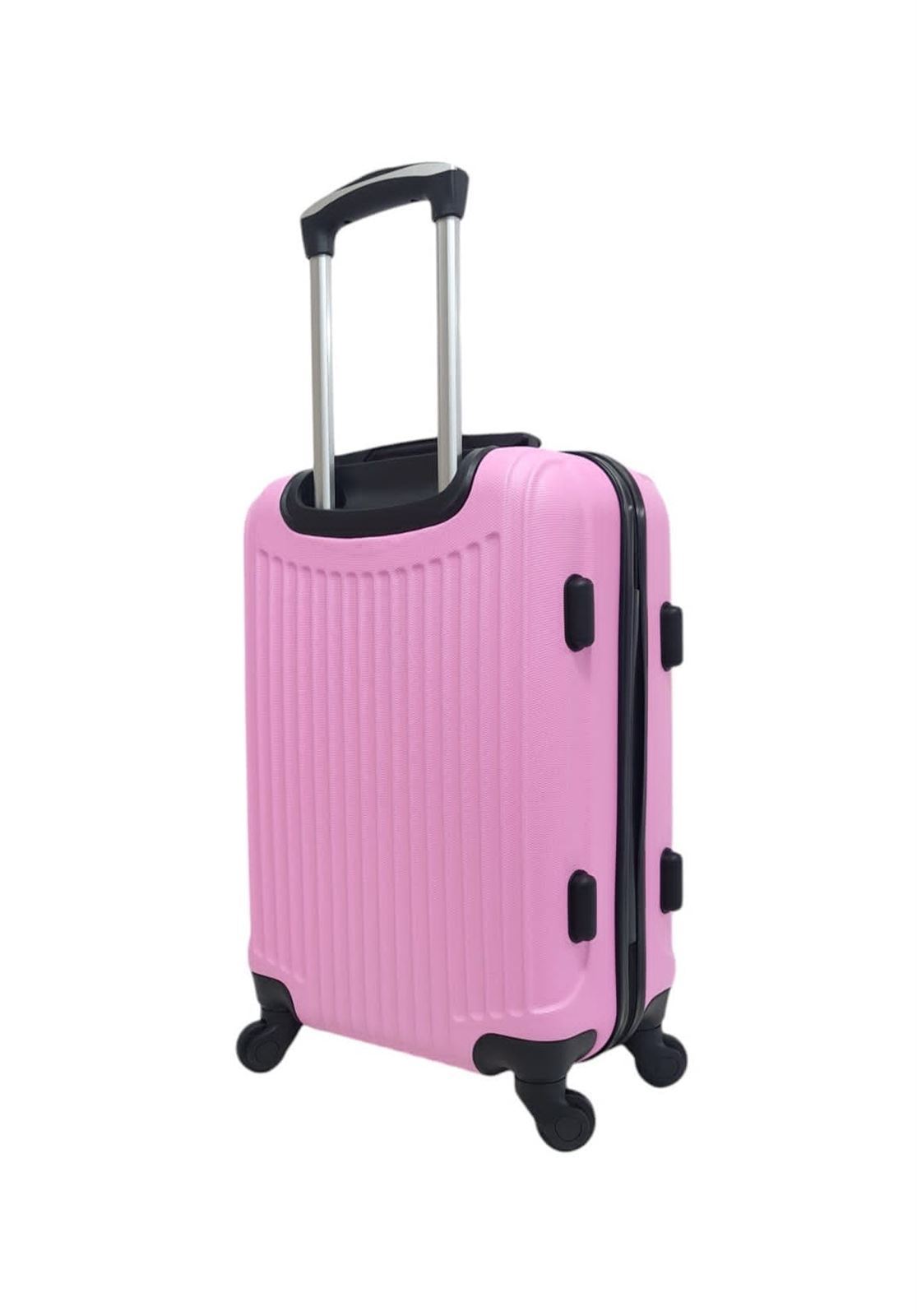 Maleta EXE Cabina 55x38x20cms Ligera Barata Material ABS color Rosa - Imagen 7