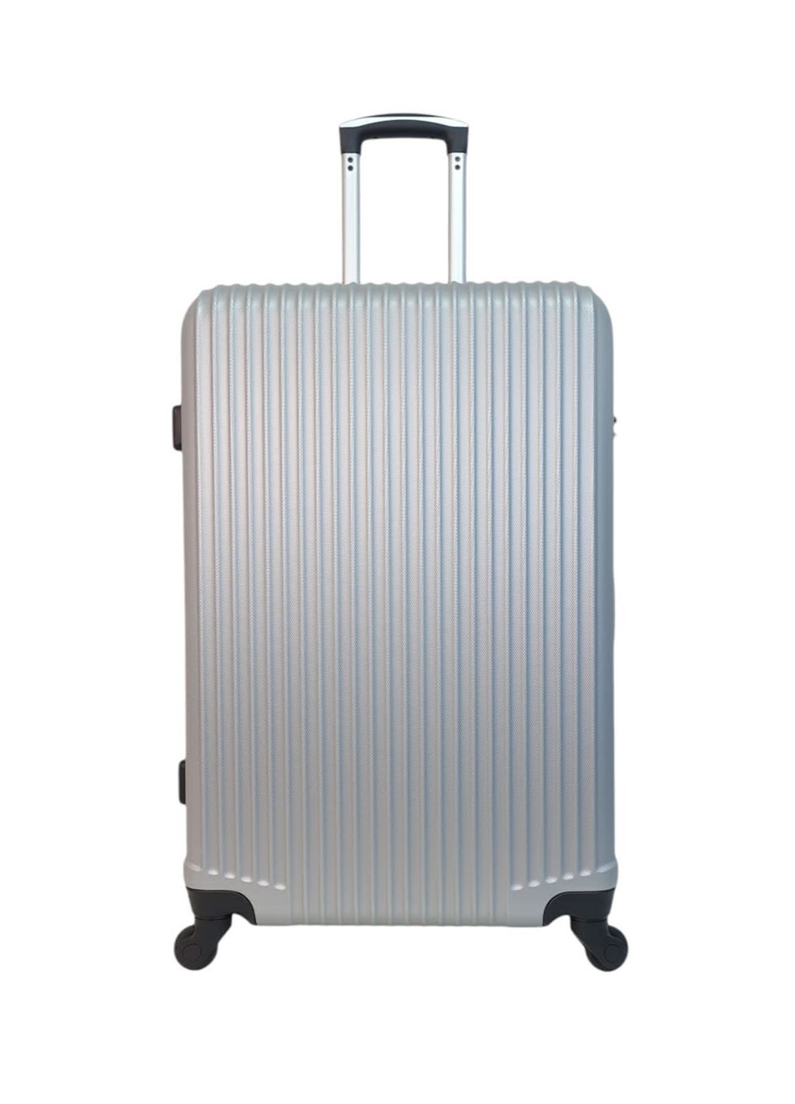 Maleta EXE Grande 75x44x29cms Ligera Barata Material ABS color Gris Plata - Imagen 1