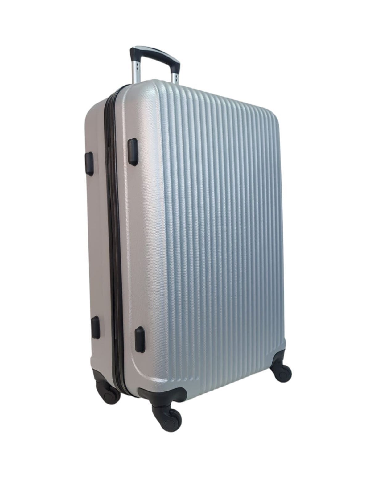 Maleta EXE Grande 75x44x29cms Ligera Barata Material ABS color Gris Plata - Imagen 3