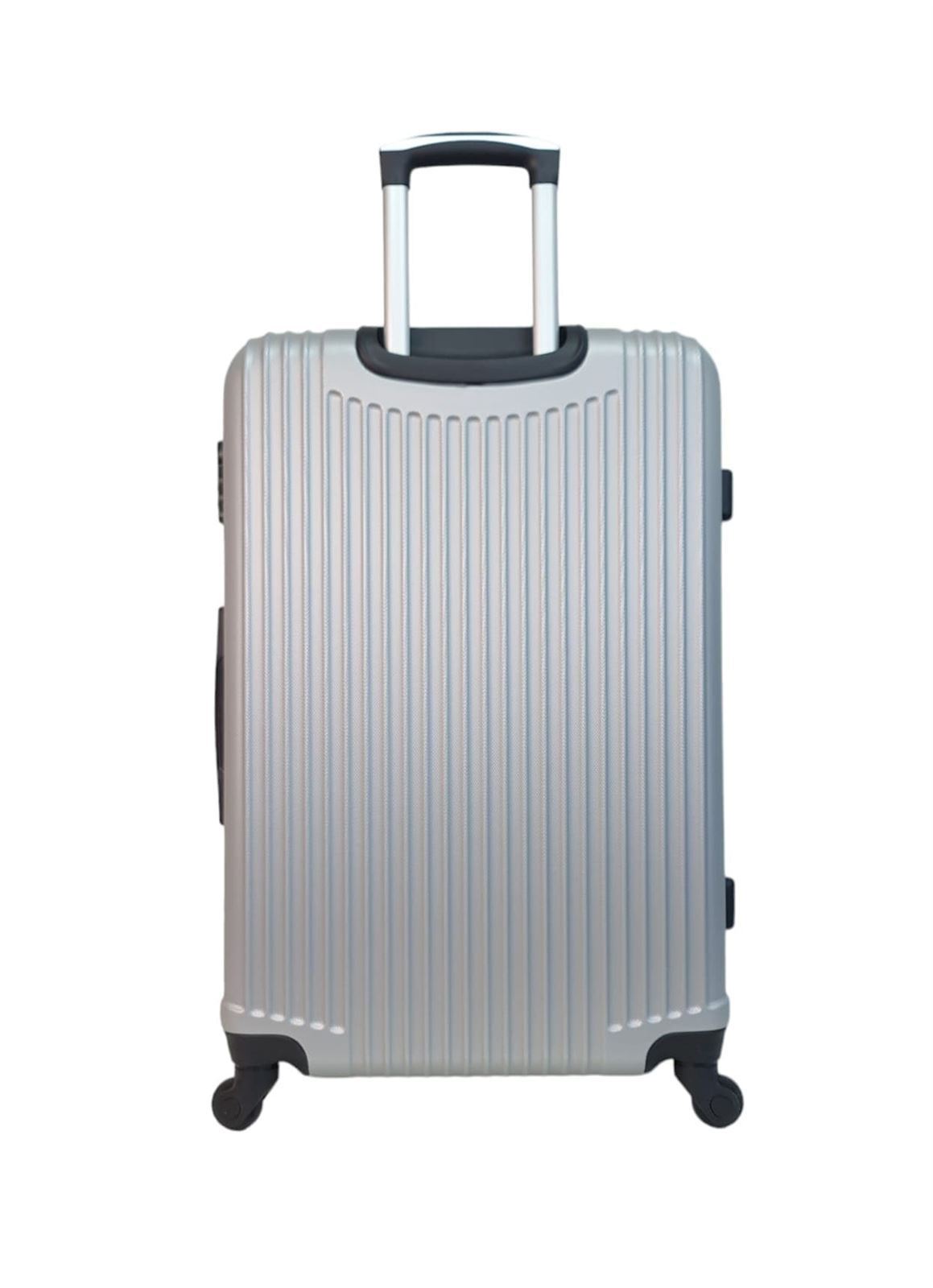 Maleta EXE Grande 75x44x29cms Ligera Barata Material ABS color Gris Plata - Imagen 7